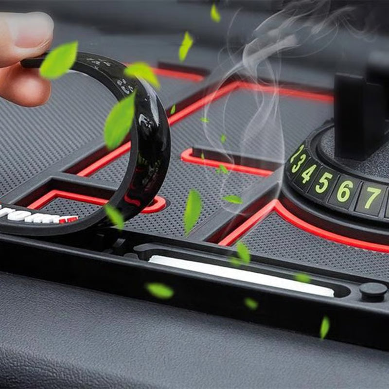 Limited Offer 50%OFF - Anti-Slip Car Dashboard Mat + Mobile Phone Holder + 2X Microfiber cloth with Car cleaning Brush