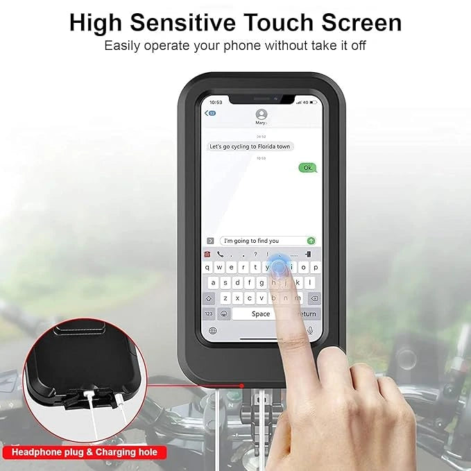 60%OFF - Bike Waterproof Cell Phone Holder | Touch-Sensitive Screen Compatible, 4 In - 7.2 in " Smartphones
