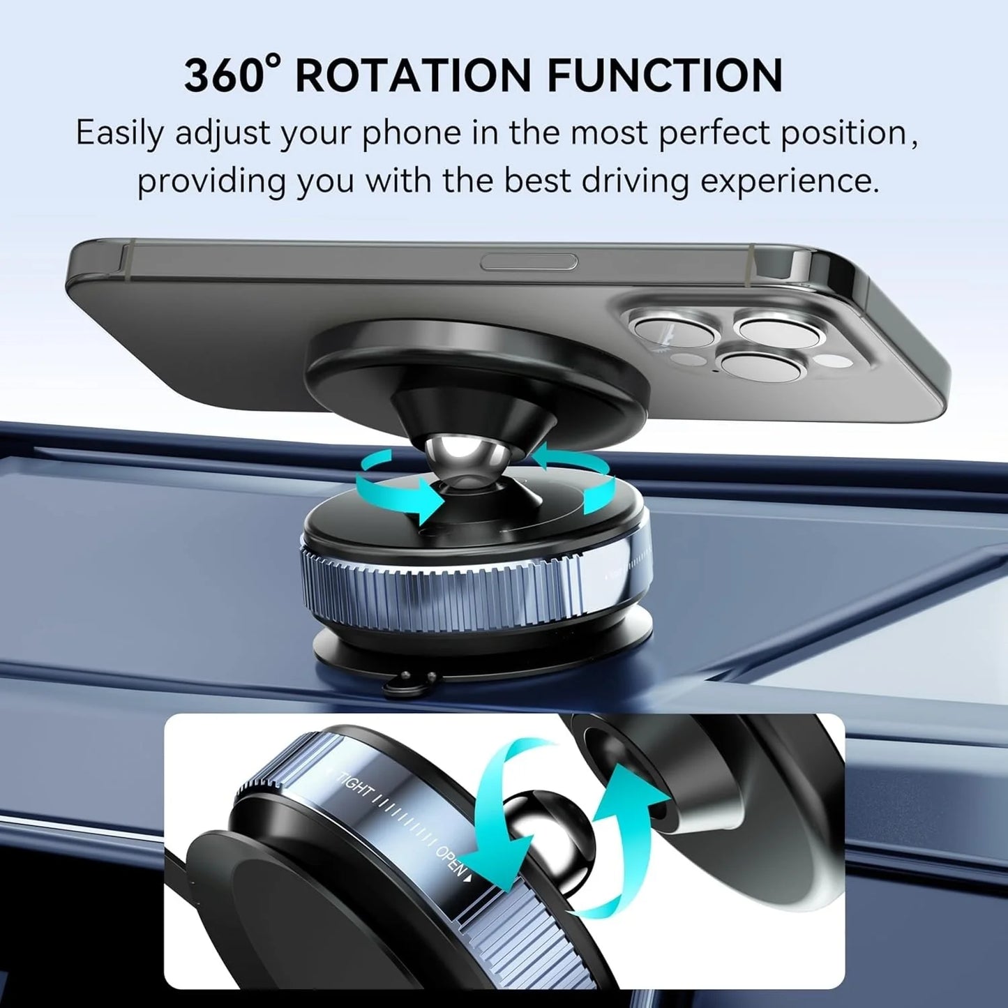 48%OFF - Magnetic Car/Desk Phone Holder With 2 Pcs MicroFiber Clothes + Brush