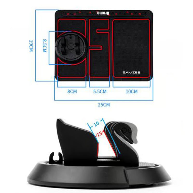 Limited Offer 50%OFF - Anti-Slip Car Dashboard Mat + Mobile Phone Holder + 2X Microfiber cloth with Car cleaning Brush
