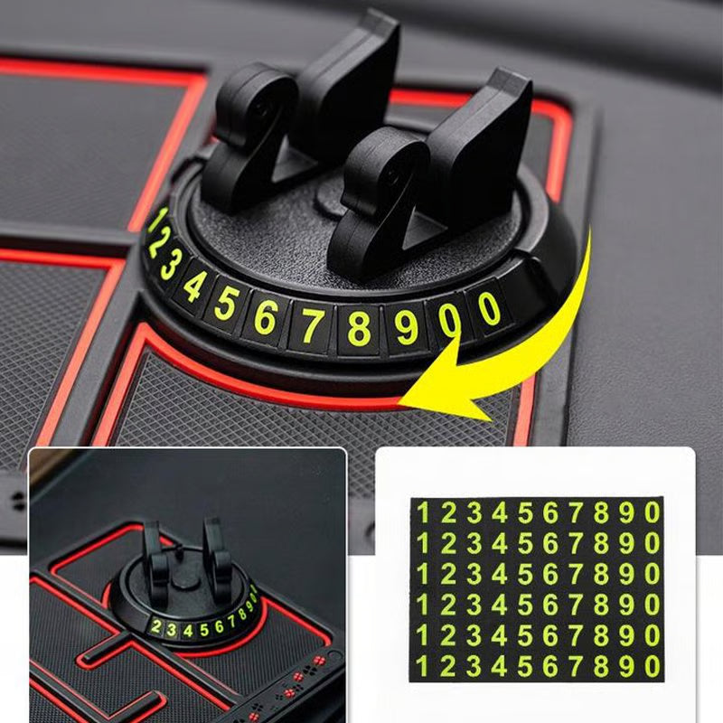 Limited Offer 50%OFF - Anti-Slip Car Dashboard Mat + Mobile Phone Holder + 2X Microfiber cloth with Car cleaning Brush