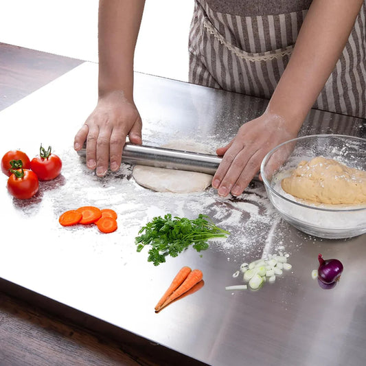 60%OFF - Stainless Steel Chopping Board (35x31cm) With Free Knife Set