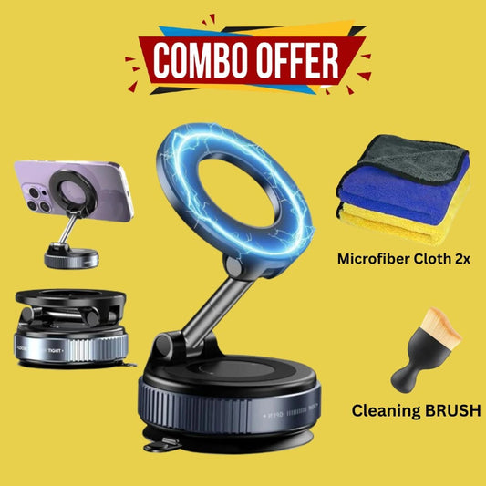 48%OFF- 360°Phone Holder With 2 Pcs MicroFiber Clothes + Brush