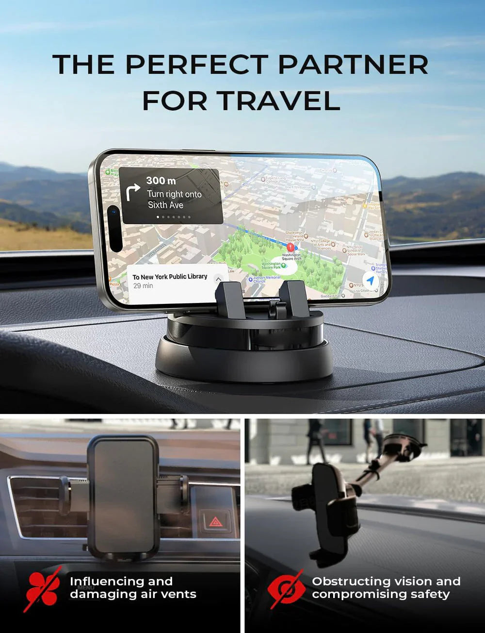 70% OFF- Ultimate Smart Driving Kit- Car Phone Holder+ MicroFiber Clothes + Brush
